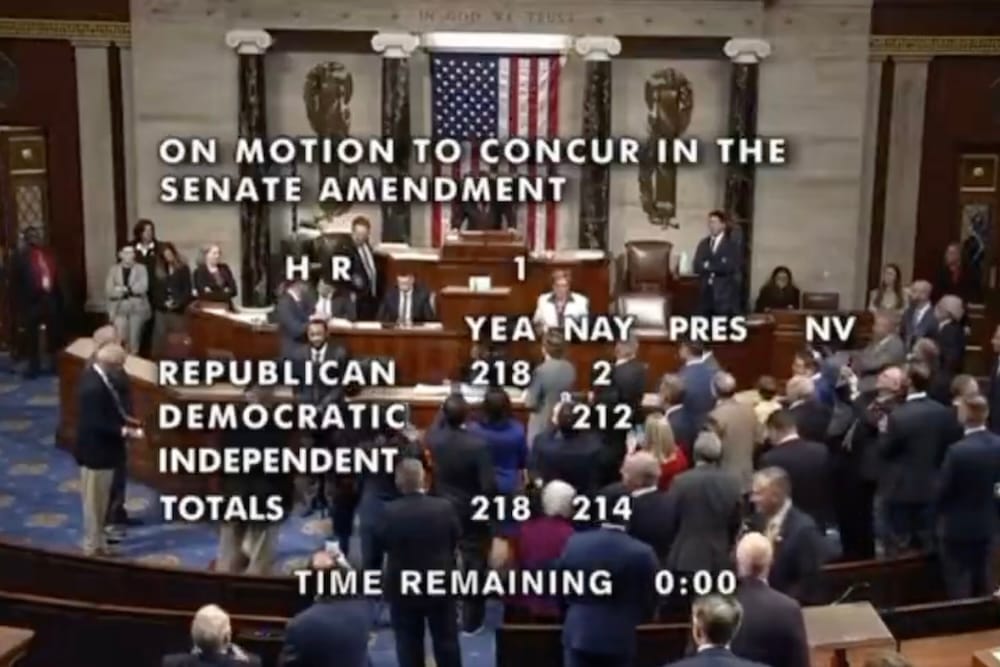 House Passes Trump's One Big Beautiful Bill