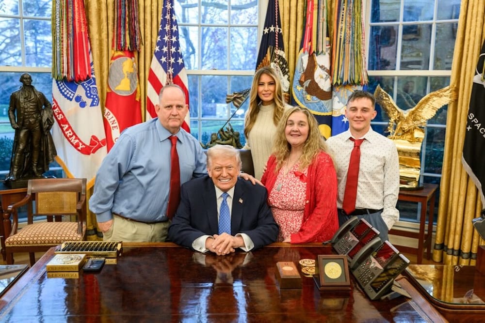 Trump Honors Family of Wounded National Guard Member Andrew Wolfe at White House