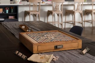 Picture of a vintage Scrabble board