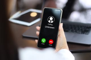 Image of a no caller ID phone call