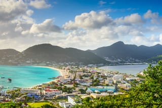 Picture of Philipsburg and Great Bay Beach in St. Maarten