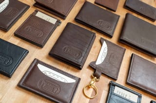 Picture of leather products from Buffalo Billfold Company