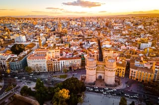 Picture of old town Valencia Spain 