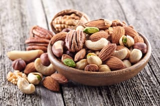 Image of small bowl of mixed nuts