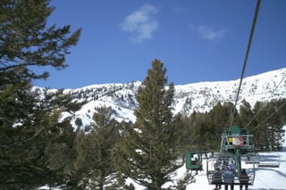 Picture of Bridger Bowl Ski Resort chairlift number 1 