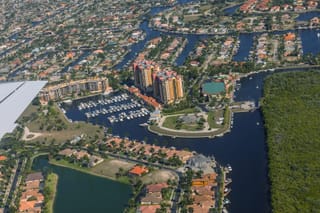 Picture of Cape Coral Florida - retirement destination with extensive canals for boating