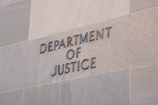 Photo of a Justice Department building 