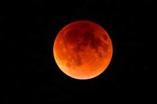 Image of a total lunar eclipse