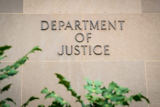 Photo of a Justice Department building 