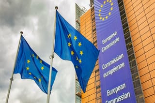 Photo of European Union flags 
