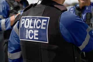 Picture of Immigrations and Customs Enforcement officers 
