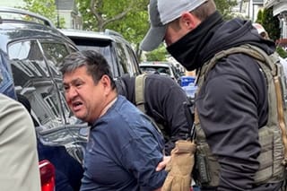 Picture of an illegal alien being detained in Massachusetts