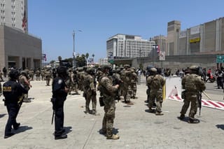 Photo of US Marines in Los Angeles 