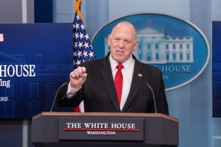 Picture of Tom Homan speaking at the White House