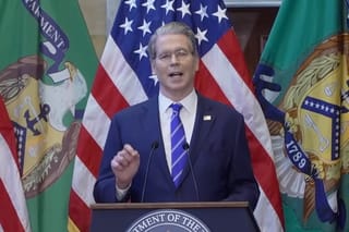 Picture of Treasury Secretary Scott Bessent speaking