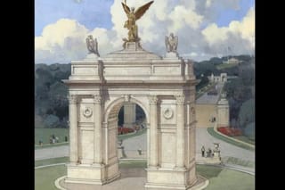 Rendering of a Grand Arch Project to be constructed near Lincoln Memoria