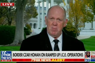 Picture of Tom Homan in front of the White House 