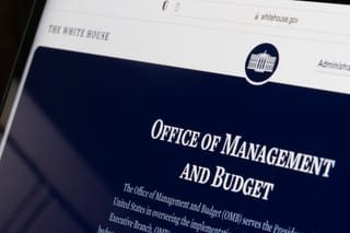 Picture of the Office of Management and Budget website 