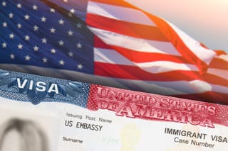 Picture of a United States Visa 