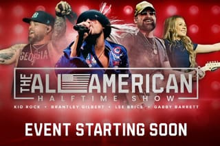 Picture of the title image for the TPUSA All American Halftime Show on YouTube