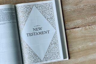 Image of a Bible on a table