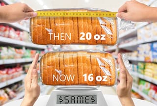 Image of a 20 ounce loaf of bread and a 16 ounce of bread