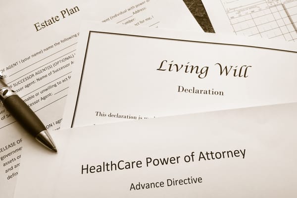 Picture of an Estate Plan, Living Will, and Healthcare Power of Attorney