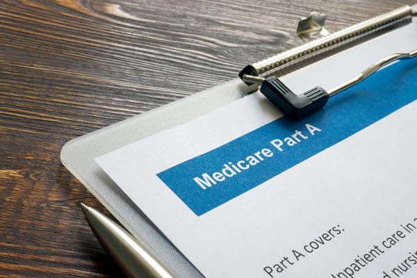 Image of a clipboard with details regarding Medicare Part A