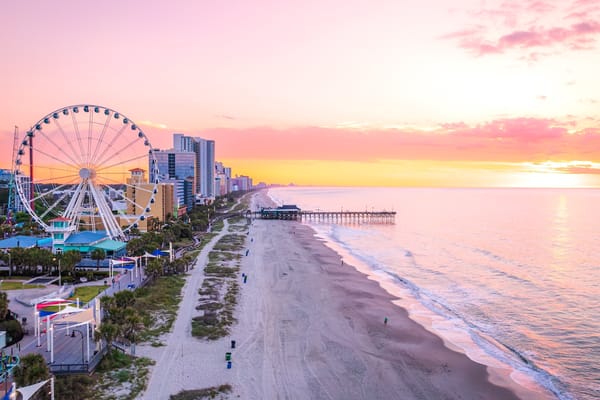 Picture of a sunrise on Myrtle Beach South Carolina