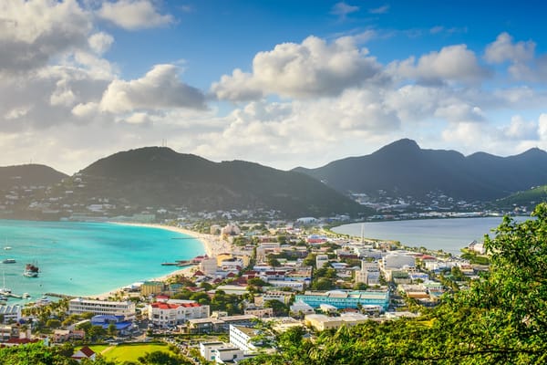 Picture of Philipsburg and Great Bay Beach in St. Maarten