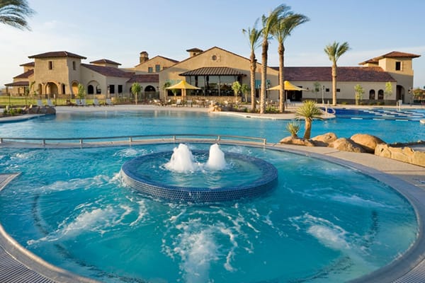 Picture of the pool and courtyard at Sun City Festival Arizona