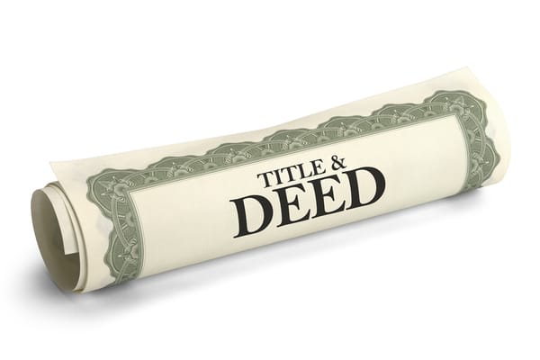 Image of a title and deed