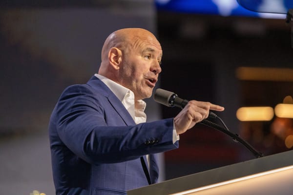 Photo of Dana White speaking at an event