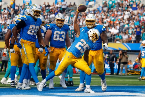 Photo of the LA Chargers in game 