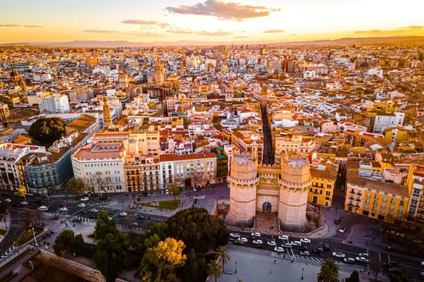 Picture of old town Valencia Spain 