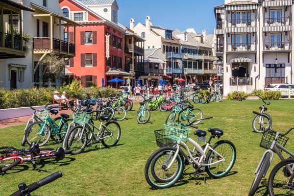 Photo of downtown Rosemary Beach