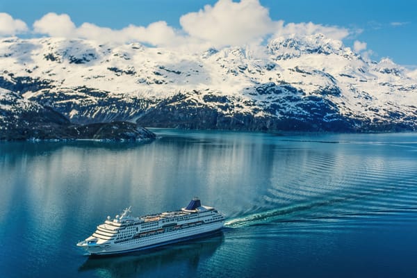 Photo of a cruise ship in Alaska