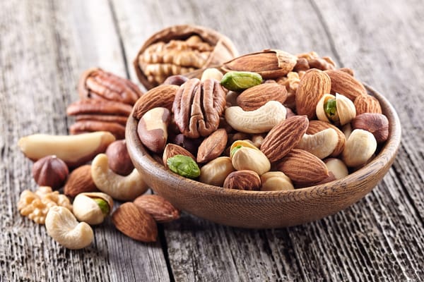 Image of small bowl of mixed nuts