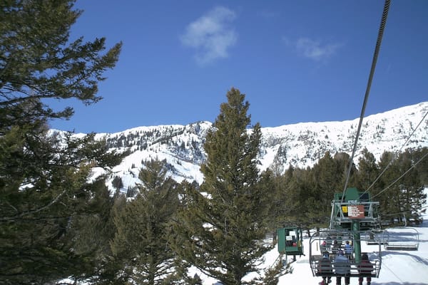 Picture of Bridger Bowl Ski Resort chairlift number 1 