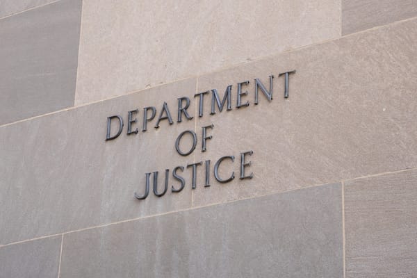 Photo of a Justice Department building 