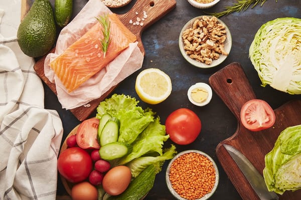 Photo of a healthy food board