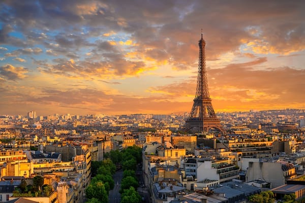 Photo of the skyline in Paris France 