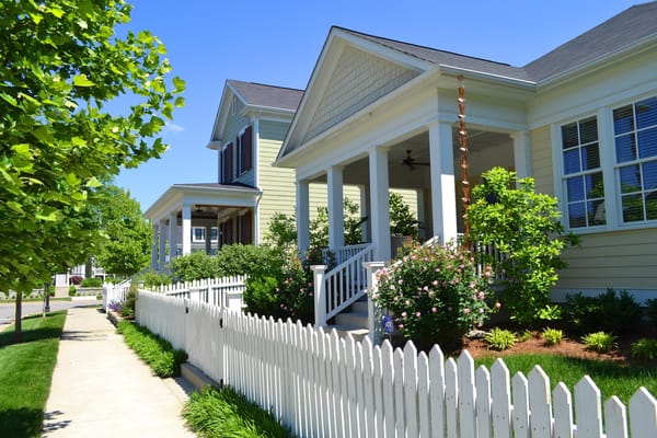 Image of several homes in a retirement community