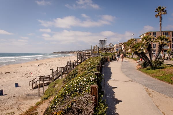 Photo of a beach in La Jolla California 