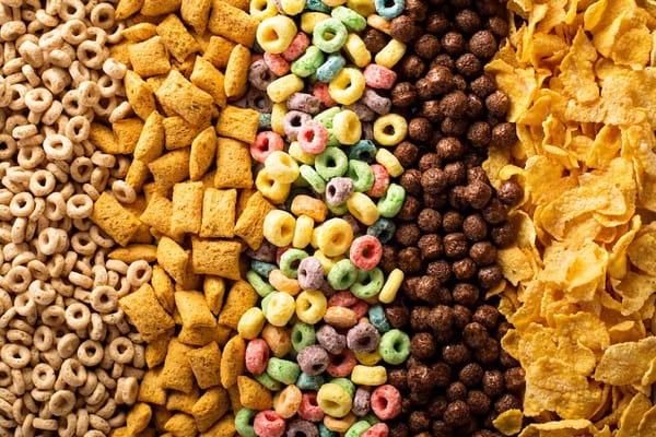 Picture of a variety of breakfast cereal 