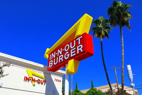 Photo of an In-N-Out burger