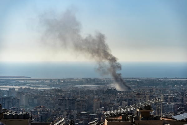 Photo of an airstrike in Beirut Southern Suburbs, Lebanon  