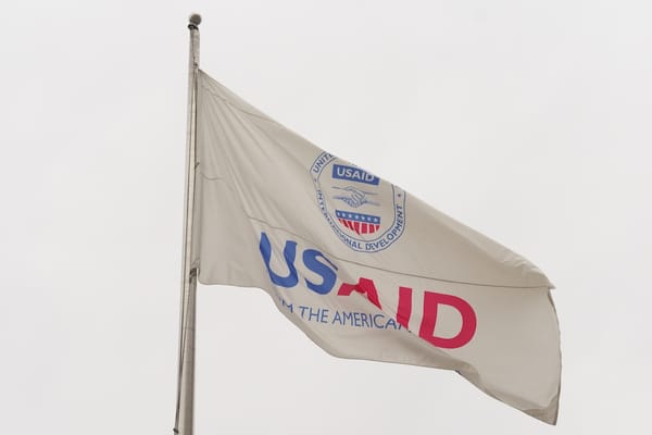 Photo of a USAID flag