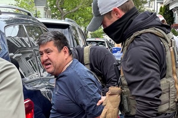 Picture of an illegal alien being detained in Massachusetts