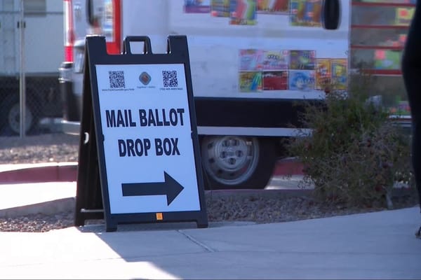 Photo of a Nevada voting site 